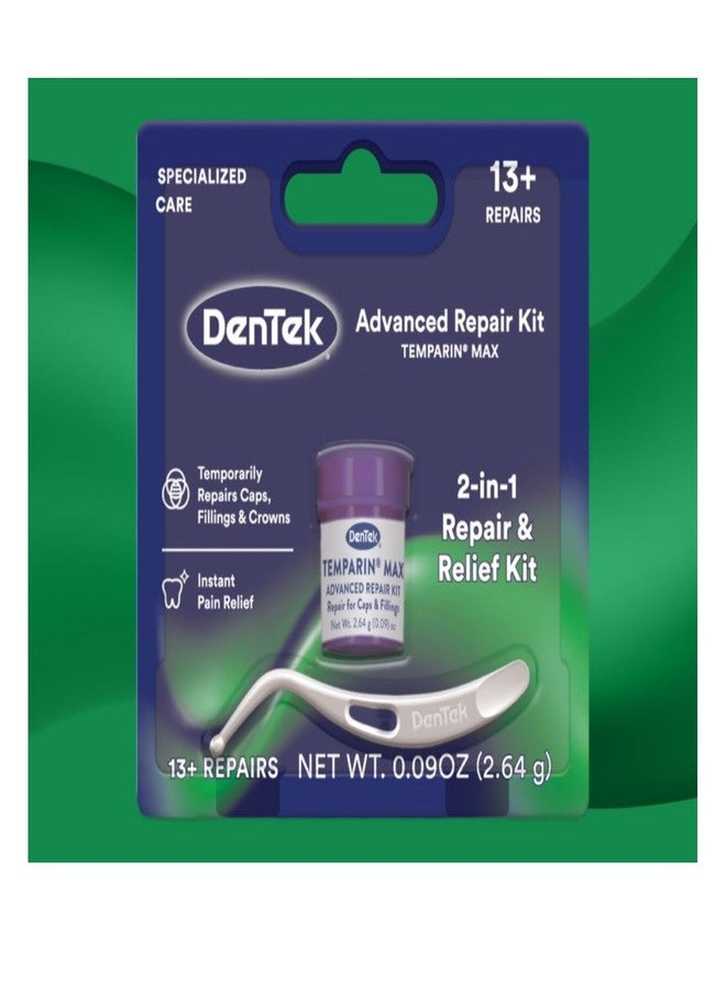 دينتك طقم إصلاح حشوات وأغطية الأسنان DenTek Temparin Max - 0.0733 أونصة، عبوة من 4 قطع - Image 1